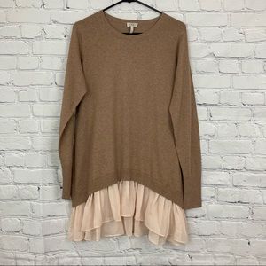 LOGO cotton cashmere blend sweater
